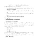 ĐỀ CƯƠNG CHƯƠNG 5 HỆ THỐNG ĐIỀU KHIỂN ĐỘNG CƠ