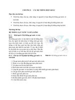 ĐỀ CƯƠNG CHƯƠNG 8 HỆ THỐNG PHỤ TRÊN Ô TÔ