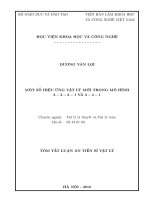 Một số hiệu ứng vật lý mới trong mô hình 3_2_3_1 và 3_4_1 (tt)