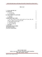 Một số biện pháp nâng cao chất lượng sinh hoạt đội ở trường tiểu học phước vĩnh b