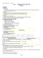 Giáo án Giải tích 11 chương 4 bài 1: Giới hạn của dãy số  Toán giải tích 11