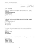 Test bank fundamentals of corporate finance 9th edition chap001 