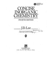 Concise inorganic chemistry 4e by j  d  lee 