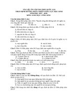 40 trắc nghiệm tích hợp phòng chống tham nhũng    gdcd 12