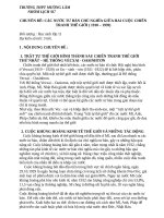 CHUYÊN đề các nước tư bản CHỦ NGHĨA GIỮA HAI CUỘC CHIẾN  TRANH THẾ GIỚI