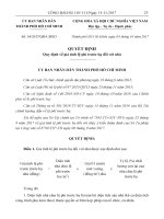 Công Báo  Thành phố Hồ Chí Minh  Nội dung văn bản số 542017QĐUBND ngày 05102017 của Ủy ban nhân dân Thành phố Hồ Chí Minh quy định về giá tính lệ phí trước bạ đối với nhà