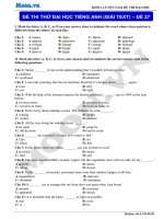 Đề thi thử THPT Quốc gia môn Tiếng Anh (moon.vn)