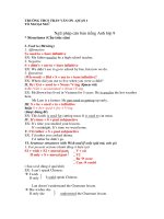 Ngữ pháp Anh văn lớp 9 :: Trường THCS Trần Văn Ơn :: | Tin tức | Dạy và Học | Anh | Hướng dẫn ôn tập môn Anh văn học kỳ 2 20112012 NP Can ban AV 9