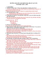 LÝ :: Trường THCS Trần Văn Ơn :: | Tin tức | Bản tin trường | ĐỀ CƯƠNG ÔN TẬP  LỊCH THI HỌC KÌ II NĂM HỌC 2015  2016