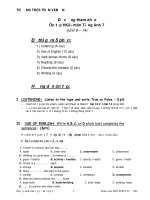 Tiếng Anh 7 :: Trường THCS Trần Văn Ơn :: | Tin tức | Dạy và Học | Anh | Hướng dẫn ôn tập Học kỳ 2 năm học 20122013 môn tiếng Anh DC HK2 Anh 7 U9 14