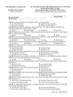 Đề minh họa THPT Quốc gia môn GDCD của Bộ GDĐT năm 2018