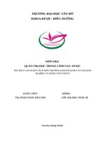 Báo cáo QTKD dược