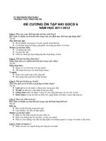 GDCD lớp 6 :: Trường THCS Trần Văn Ơn :: | Tin tức | Dạy và Học | Giáo dục công dân | Hướng dẫn ôn tập môn GDCD học kỳ I 20112012 DECUONG HKI GDCD6