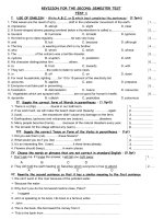 Tiếng Anh 9 :: Trường THCS Trần Văn Ơn :: | Tin tức | Dạy và Học | Anh | Hướng dẫn ôn tập Học kỳ 2 năm học 20122013 môn tiếng Anh TVO DC HK2 ANH9