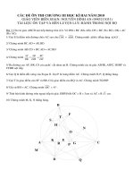 Bài tập số 3 :: Trường THCS Trần Văn Ơn :: | Tin tức | Dạy và Học | Toán | Bài luyện tập Toán Hình học  Học kỳ 2 Lớp 9 Bai tap so 03