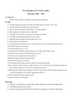 Toán 6 :: Trường THCS Trần Văn Ơn :: | Tin tức | Dạy và Học | Toán | Hướng dẫn ôn tập Học kỳ 1Năm học 20142015 môn Toán TVO DeCuong TOAN 6