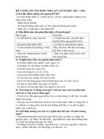 Sinh lớp 7 :: Trường THCS Trần Văn Ơn :: | Tin tức | Dạy và Học | Sinh | Hướng dẫn ôn tập môn Sinh học kỳ I 20112012 DECUONG HKI SINH7