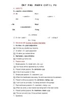 Tiếng Anh 9 :: Trường THCS Trần Văn Ơn :: | Tin tức | Dạy và Học | Anh | Hướng dẫn ôn tập môn tiếng Anh HK1  nh 20122013 DC AV 9 HKI 12 13