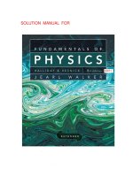 Solutions manual for fundamentals of physic 9th by halliday