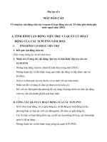 mau bao cao Mẫu báo cáo về công tác vận động viện trợ và quản lý hoạt động của các Tổ chức phi chính phủ nước ngoài