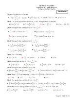 DE KIEM TRA CHUONG III GIAI TICH 12