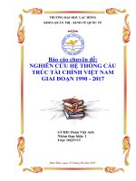 Tiểu luận NGHIÊN CỨU HỆ THỐNG TÀI CHÍNH VIỆT NAM TỪ NĂM 1990 - 2017