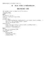 PGD DC Hoa 8 9 Hướng dẫn ôn tập của Phòng Giáo dục và Đào tạo Quận 1