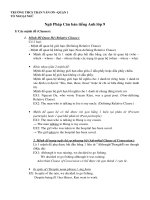 Ngữ pháp Anh 9 :: Trường THCS Trần Văn Ơn :: | Tin tức | Dạy và Học | Anh | Hướng dẫn ôn tập Học Kỳ 2 môn Tiếng Anh