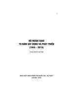 Phần 1 Sách “Bộ Ngoại giao: 70 năm xây dựng và phát triển ” LSNG P1 p001 p100