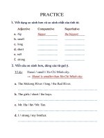 Tiếng Anh 6 :: Trường THCS Trần Văn Ơn :: | Tin tức | Dạy và Học | Anh | Hướng dẫn ôn tập Học kỳ 2 năm học 20122013 môn tiếng Anh PRACTICE