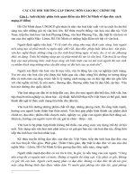 Các câu hỏi thường gặp trong môn Giáo dục chính trị