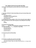 trắc nghiệm luật kinh doanh phần hợp đồng