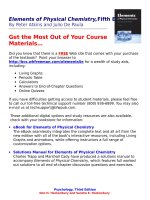 Atkins elements of physical chemistry 5e 