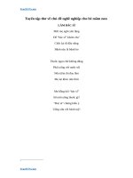 Tuyển tập thơ về chủ đề nghề nghiệp cho trẻ mầm non 