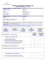 2016 annual performance appraisal  Đánh giá nhân viên