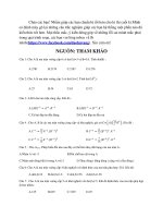 ôn tập cuối kỳ phần ma trận