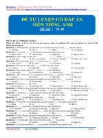 Đề tự luyện số 10