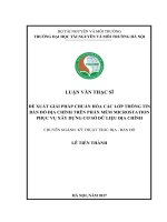 Đề xuất giải pháp chuẩn hóa các lớp thông tin BĐĐC trên phần mềm MicroStation phục vụ xây dựng CSDL địa chính (Luận văn thạc sĩ)