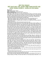 BÀI THU HOẠCH nghị quyet tw6 khoa 12 danh cho can bo cong chuc xa 