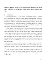 Phân tích thực trạng đào tạo và phát triển nguồn nhân lực tại ngân hàng thương mại cổ phần quốc tế việt nam VIB