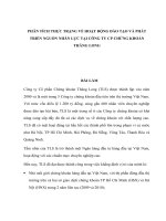 Phân tích thực trạng về hoạt động đào tạo và phát triển nguồn nhân lực tại công ty CP chứng khoán thăng long 