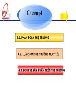 Bài giảng Marketing căn bản (Phạm Thị Minh Lan) – Chương 4 