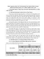 THỰC TRẠNG CÔNG tác TUYỂN DỤNG tại  TỔNG CÔNG TY bảo HIỂM NGÂN HÀNG đầu tư và PHÁT TRIỂN VIỆT NAM 