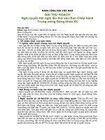 Bai thu hoach nghi quyet tw6 khoa 12 danh cho bi thu doan 