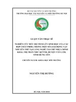 Nghiên cứu xây dựng quy trình xác định PBDEs trong động vật nhuyễn thể và áp dụng thí điểm để đánh giá sự tích lũy PBDEs trong môi trường tại làng nghề Minh Khai, trị trấn Như Quỳnh, Văn Lâm, tỉnh Hưng Yên (Luận văn thạc sĩ)