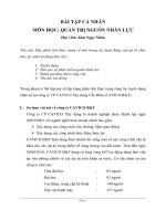 Hãy phân tích thực trạng về một trong các hoạt động sau tại tổ chức 