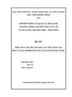 De an tot nghiep lop boi duong quan ly nha nuoc chuyen vien cao cap