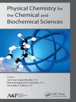 Physical chemistry for the chemical and biochemical sciences  josé luis lópez bonilla et al  (AAP, 2016)