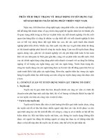 Phân tích thực trạng về  hoạt động tuyển dụng tại sở giao dịch i ngân hàng phát triển việt nam 