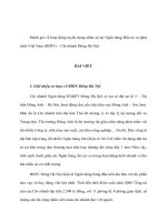 Đánh giá về hoạt động tuyển dụng nhân sự tại ngân hàng đầu tư và phát triển việt nam (BIDV) – chi nhánh đông hà nội 